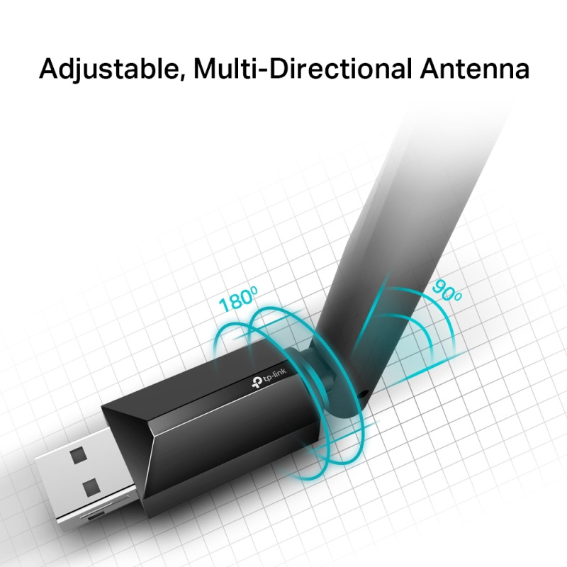 TP-LINK  Archer T2U PLUS - Adaptador USB inalámbrico doble banda AC 600 Mbps, antena de alta ganancia. image 12